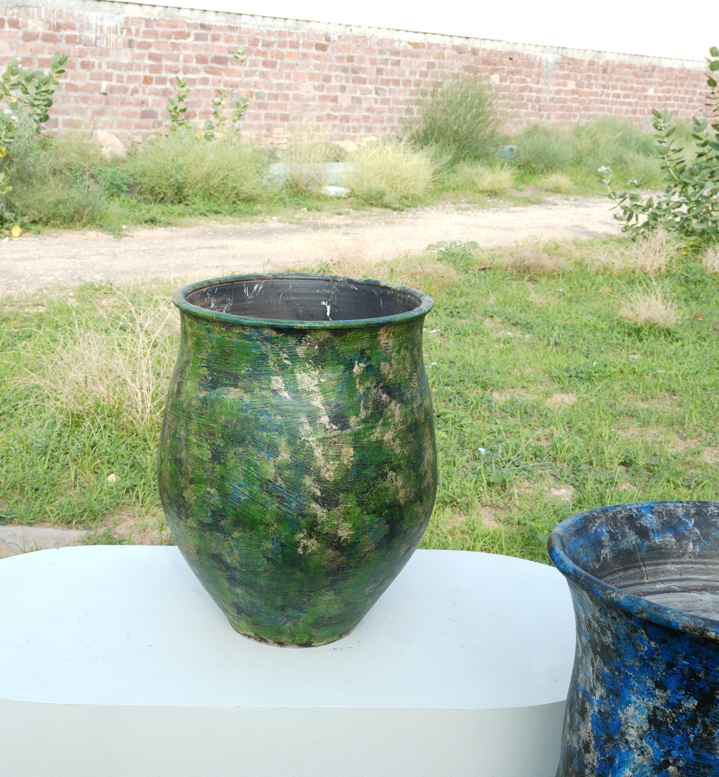 Rustic Terracotta Decorative Planter Set – Set of 2