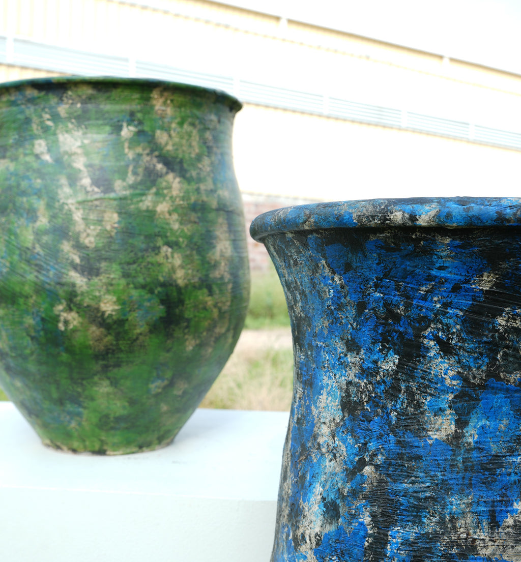 Rustic Terracotta Decorative Planter Set – Set of 2
