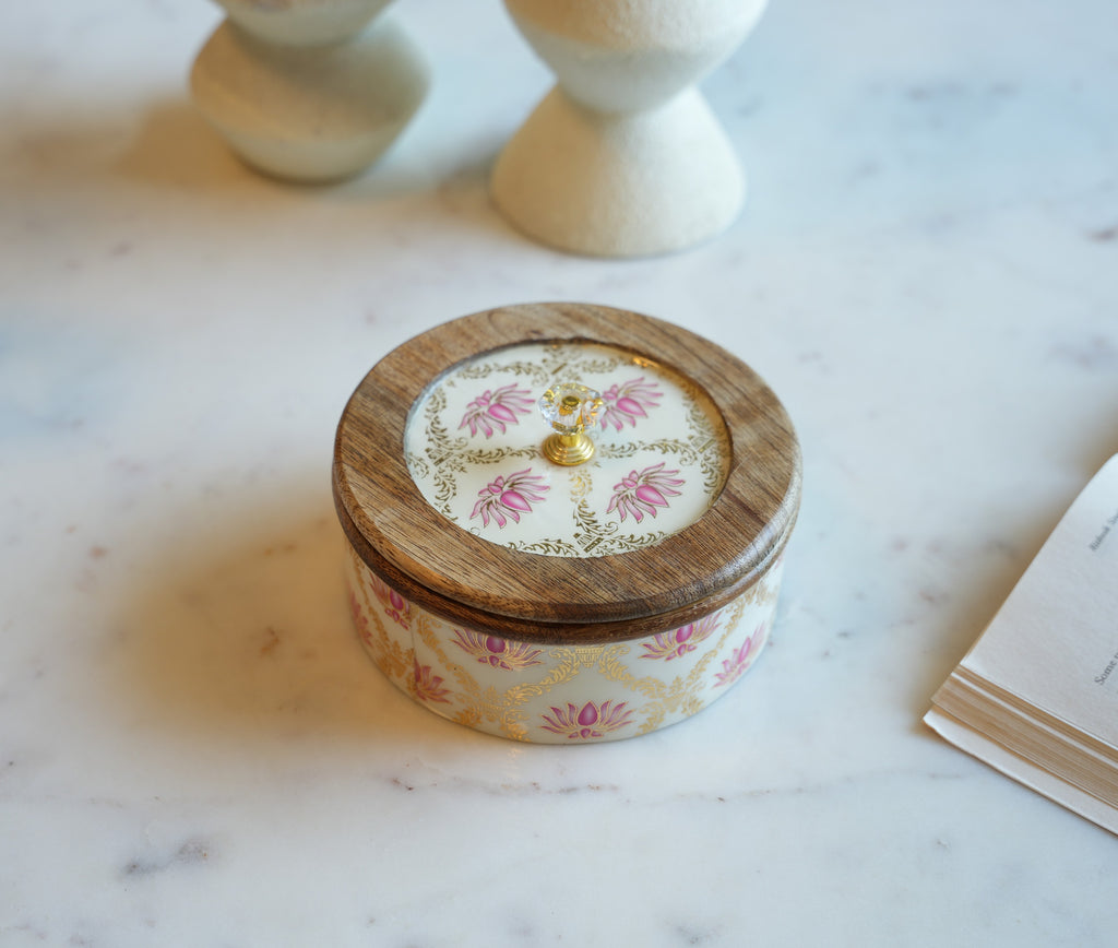 Wooden Floral Keepsake Box
